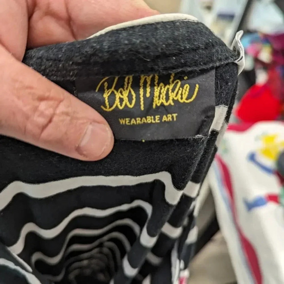 Bob Mackie Wearable Art Striped Shirt - Medium - Picture 3 of 4